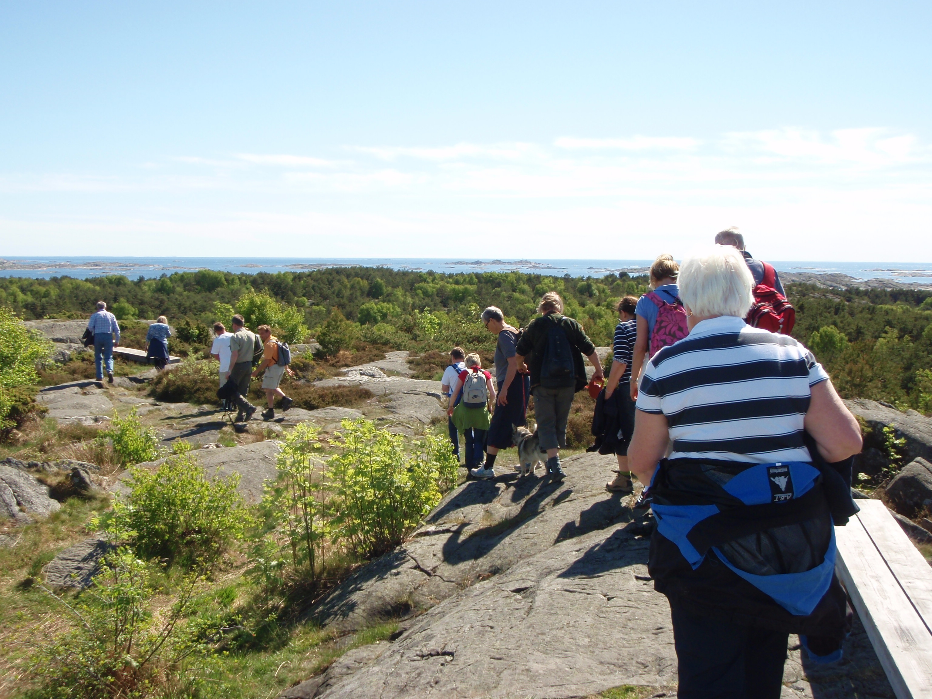 Människor går uppe på utsikten Valfjäll