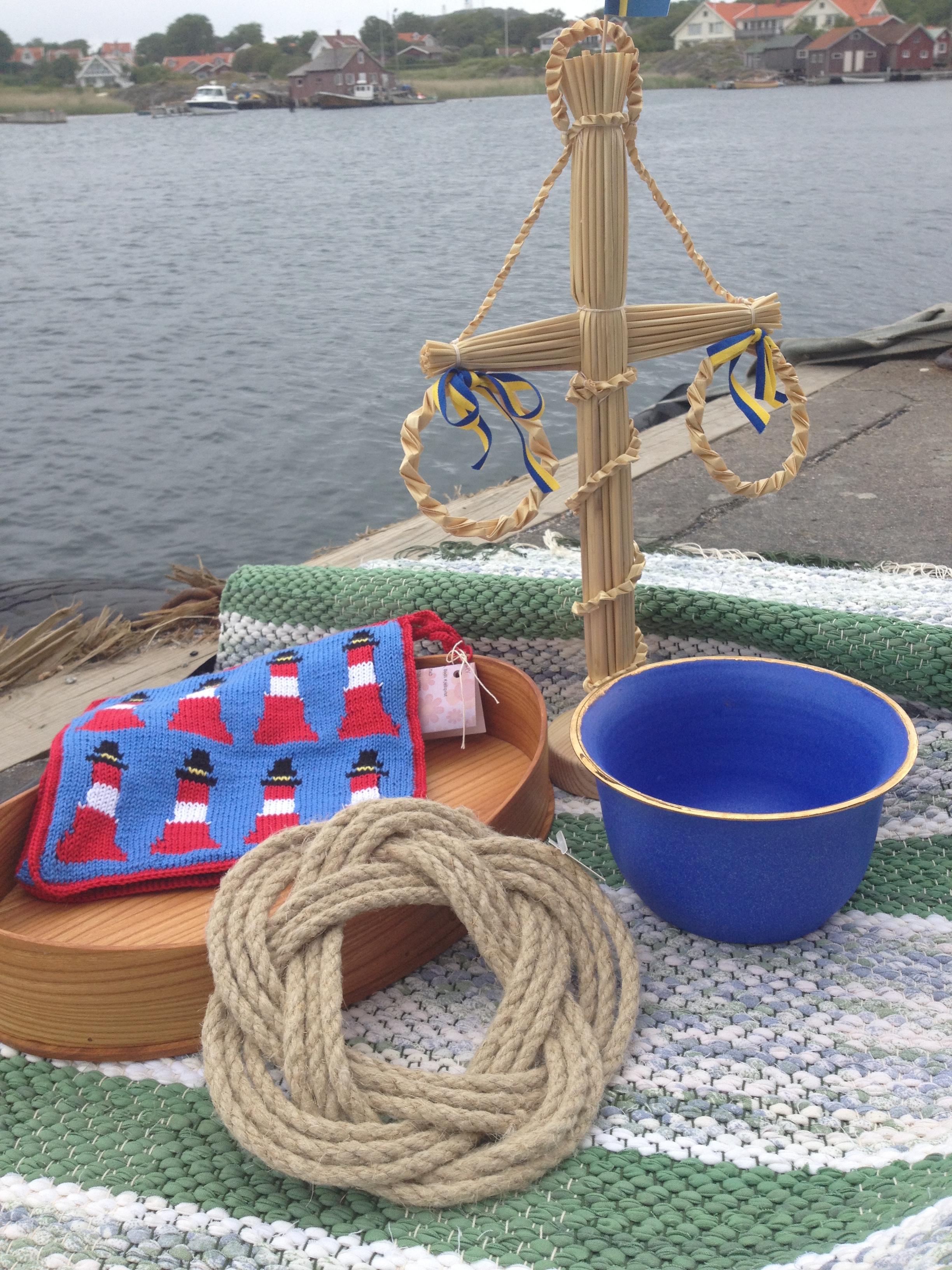 Slöjd och hantverk på en brygga